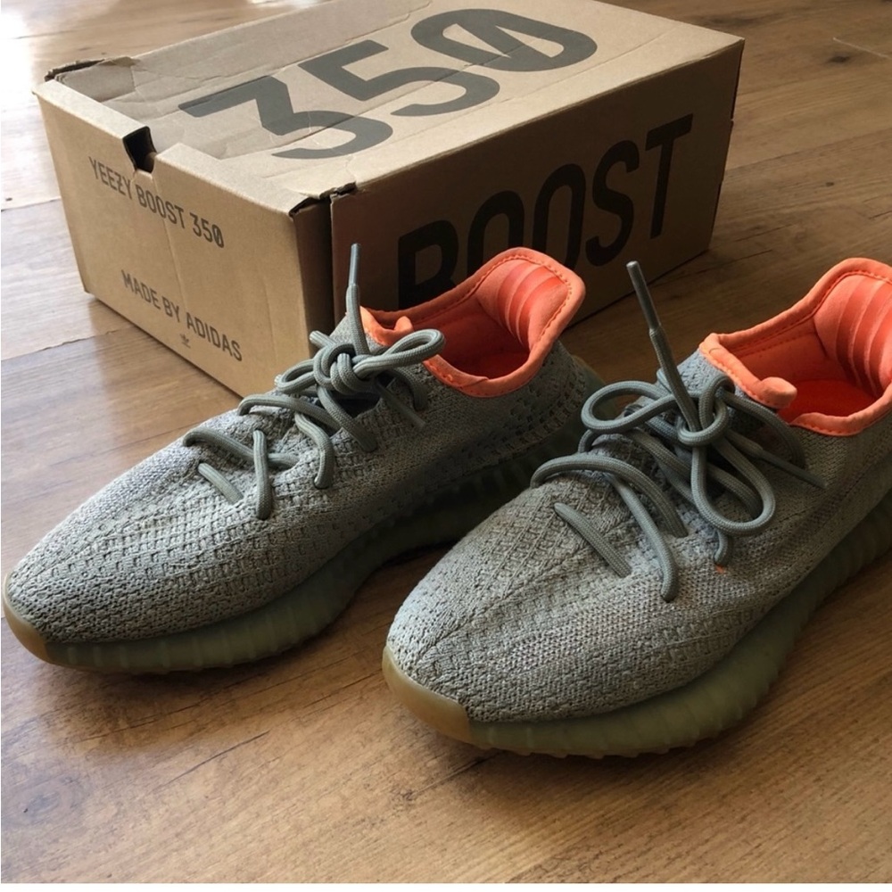 Adidas Yeezy Boost 350 in Gray and Orange